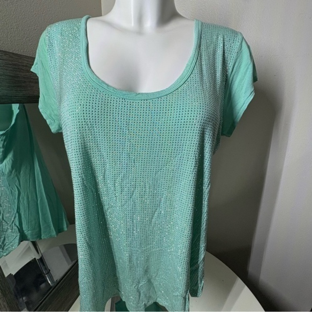 i jeans by Buffalo Green Cap Sleeve Relaxed T-Shirt